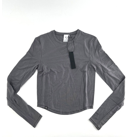 Oner Active Women's Ash Gray Mellow Soft Mid Long Sleeve Top Size M - Picture 5 of 7